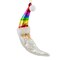 December Diamonds 7.0 Inch Rainbow Moon Santa Christmas Tree Ornament , Christmas Claus